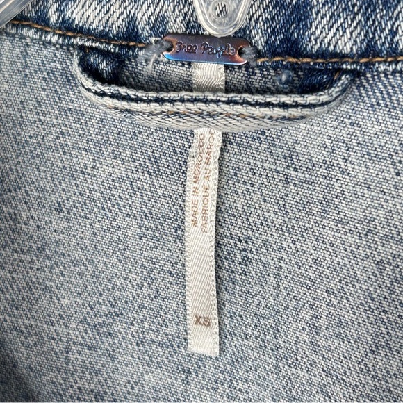 Free People Rumors Denim Jacket XS - Picture 13 of 13
